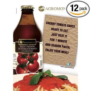 AgromonteCherry Tomato Pasta Sauce 12 bottles 11.6 oz./330 gr.(Salsa 