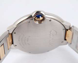 Mint* Cartier Mens W69009Z3 Ballon Bleu SS 18K Gold Automatic Watch 