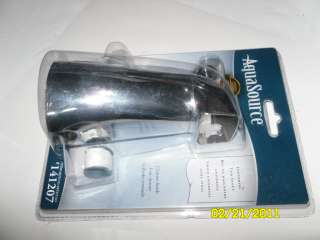 Spout with Diverter Bath room Plumbing Chrome Finis New  