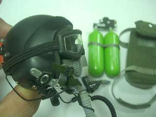 HOT TOYS SEAL HALO Black Helmet + rebreather Toh  