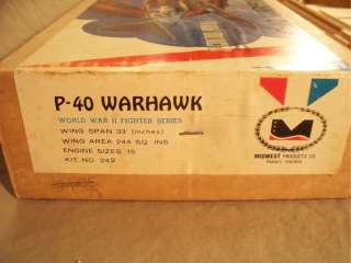   Profile P 40 33 ws Control Line Slow Combat Balsa Model Airplane Kit