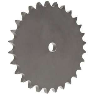 Martin Roller Chain Sprocket, Stainless Steel, Reboreable, Type A Hub 