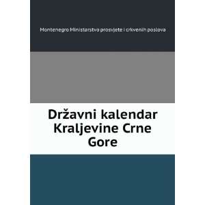  DrÅ¾avni kalendar Kraljevine Crne Gore Montenegro 