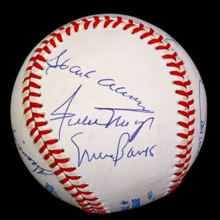 500 HOME RUN CLUB SIGNED BY 10 BASEBALL BALL PSA/DNA MICKEY MANTLE 