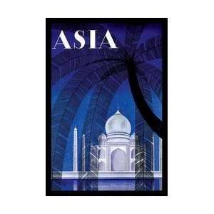  In Agra w/TITLE 12x18 Giclee on canvas