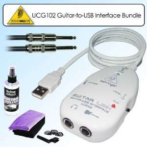  Behringer UCG102 Guitar to USB Interface Bundle With 