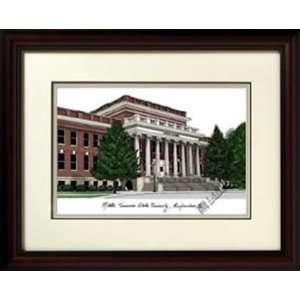 Middle Tennessee State University Alumnus Framed Lithograph
