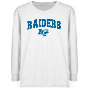 Middle Tennessee State Blue Raiders Youth White Logo Arch T shirt 