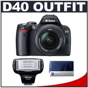   Nikon 18 55mm AF S Lens + Nikon SB 400 AF Speedlight Flash Camera