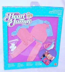 Mattel Barbie HEART FAMILY 12 Doll JOGGING SUIT Outfit Mother & Child 