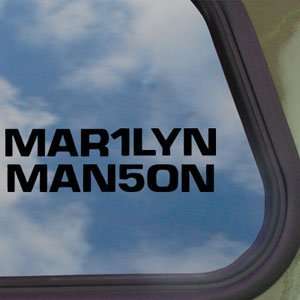  Marilyn Manson Black Decal Metal Band Truck Window Sticker 