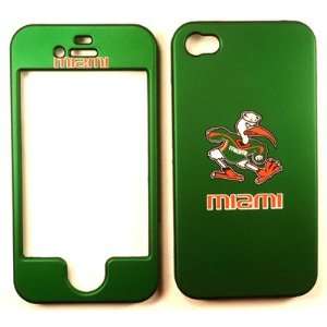  Miami Hurricanes iPhone 4 4G 4S Faceplate Case Cover Snap 