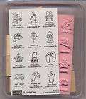 LITTLE LOVE SET 12 Rubber Stamps STAMPIN UP RETIRED