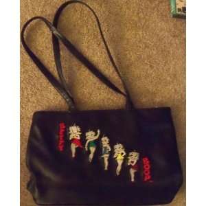  BETTY BOOP PURSE EMBROIDERED BLACK NICE  
