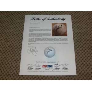  TIGER WOODS signed PGA golf ball PSA/DNA   Autographed Golf 