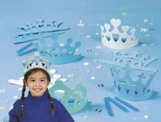 Winter Princess Tiara Crown Foam Craft Kit Snowflake  