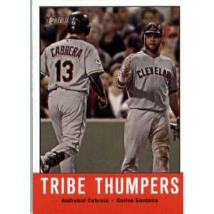   (Tribe Thumpers)(ENCASED MLB Trading Card) Sports Collectibles