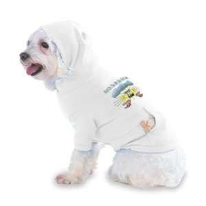   YOGA Hooded (Hoody) T Shirt with pocket for your Dog or Cat XS White