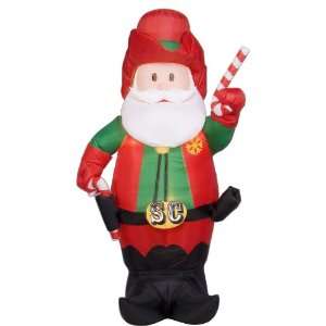  Gemmy 1239800 Airblown Inflatable   Regional Cowboy Santa 