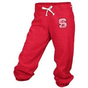   State Wolfpack adidas Red Womens Big Better Logo Cropped Capri Pants