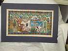 Vintage Egyptian Luxor Papyrus Painting 8x15