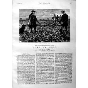  1883 ILLUSTRATION STORY THIRLBY HALL MEN HUNTING NORRIS 