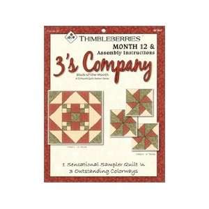  Thimbleberries 3s Company Month #12 Pattern Arts, Crafts 