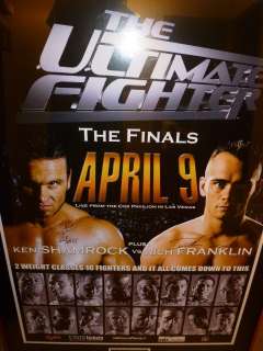   UFC TUF 1 FULL SIZE AUTOGRAPHED POSTER THE ULTIMATE FIGHTER SEASON 1