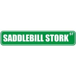   SADDLEBILL STORK ST  STREET SIGN