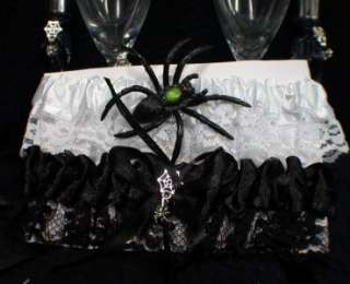   dies Halloween skeleton Wedding Cake Topper LOT Glasses Knife  