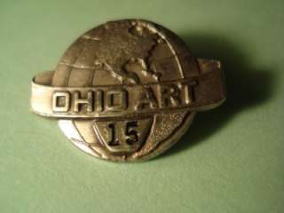   OHIO ART 15 YEAR PIN MAKERS OF TIN LITHO CHILDRENS TOYS  