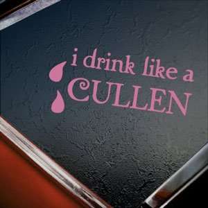   CULLEN Pink Decal TWILIGHT Window Pink Sticker Arts, Crafts & Sewing