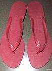 SIGERSON MORRISON Italy WINE Red rubber logo Thong sandals Kitten 