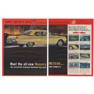  1962 Mercury Meteor New Size Car 3 Page Print Ad (20189 