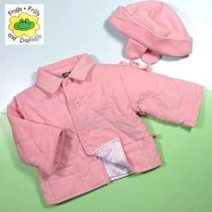  Pink Corduroy Baby Jacket and Hat Baby