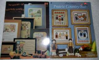   Cross Stitch Booklets Country Theme Ducks Sayings Farmers Sandcastles