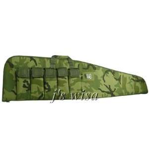 46 WOODLAND CAMOUFLAGE CAMO DELUXE PADDED RIFLE BAG  