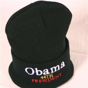  Obama Beanie Hat 44th President in BLACK 