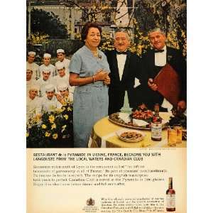   Whiskey French Restaurant Waiters   Original Print Ad