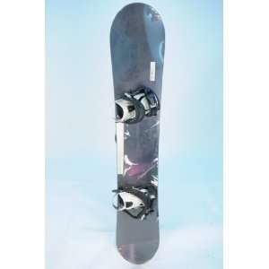  New Eco Black White Snowboard with Large Binding 160cm 