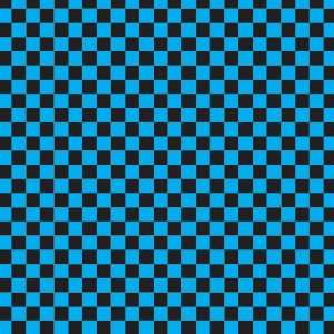  CHECKERED PATTERN Blue and Black Vinyl Decal Sheets 12x12 