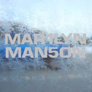  Marilyn Manson Gray Decal Metal Band Truck Window Gray 