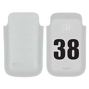   Number 38 on BlackBerry Leather Pocket Case  Players & Accessories