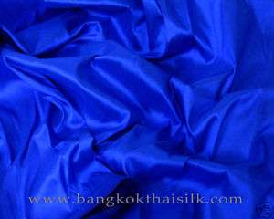 24YDS COBALT BLUE 100% SILK TAFFETA FABRIC BRIDES DRESS  