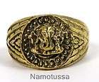 beautiful collect thai amulet power success hindu ganesha man ring