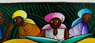 1996 Artist FRANCIS PARAISON Haitian ORIGINAL OIL  