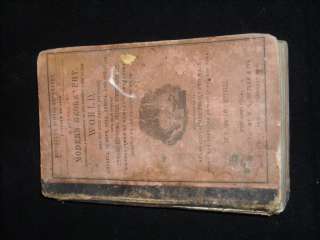 antique Mitchells Geography School textbook 1858  