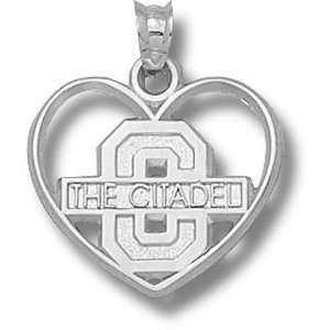  The Citadel Block C Pierced Heart Pendant (Silver 