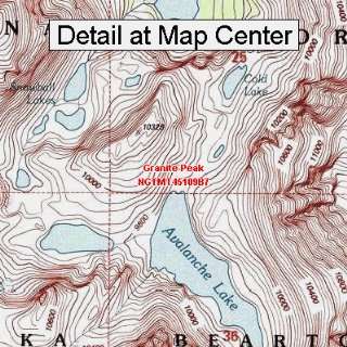   Map   Granite Peak, Montana (Folded/Waterproof)