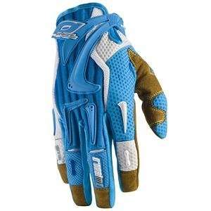  ONeal Racing Reactor Gloves   11/Cyan/White Automotive